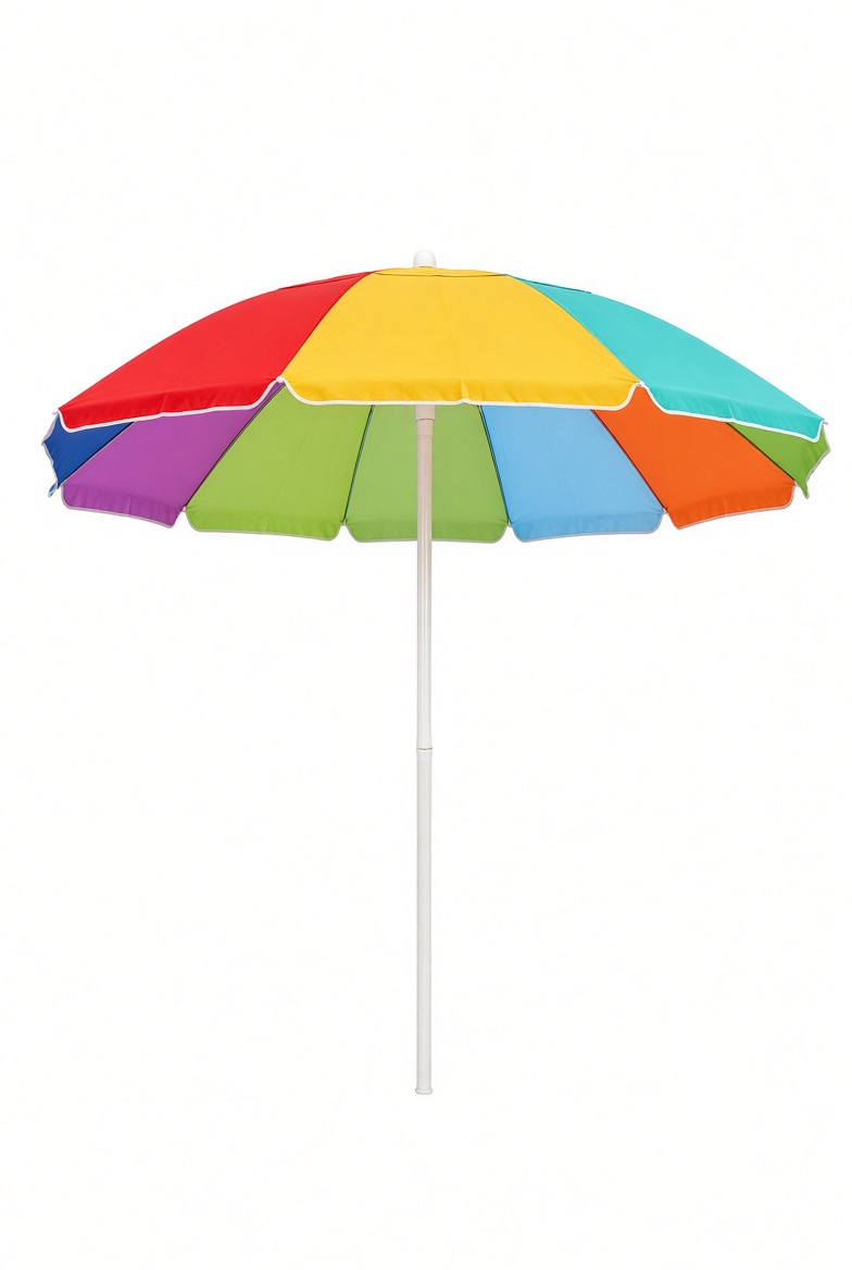 Example category image of Beach umbrella; exact Amazon listing match is unverified