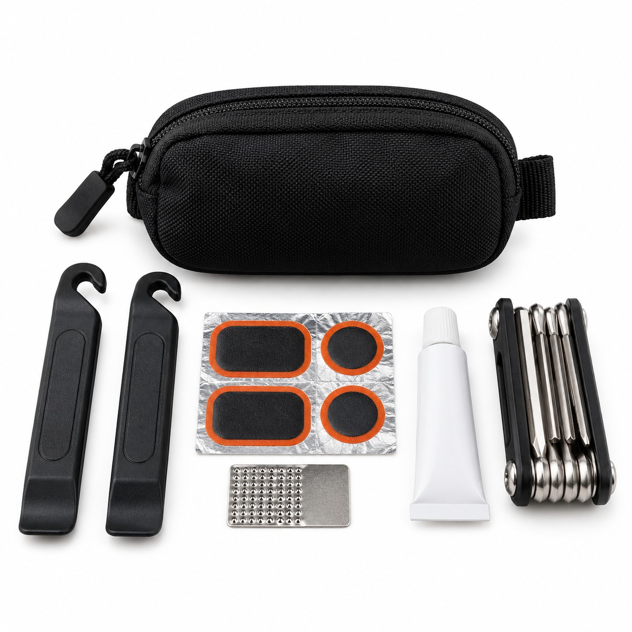 Example category image of Bicycle tire repair kit; exact Amazon listing match is unverified