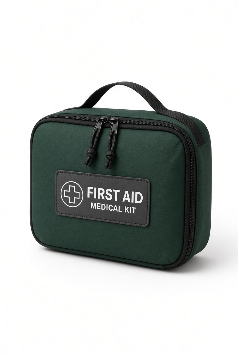 Example category image of Compact first-aid kit; exact Amazon listing match is unverified
