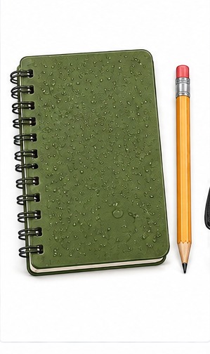 Example category image of Field notebook; exact Amazon listing match is unverified