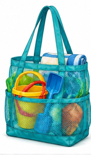 Example category image of Outdoor toy storage organizer; exact Amazon listing match is unverified