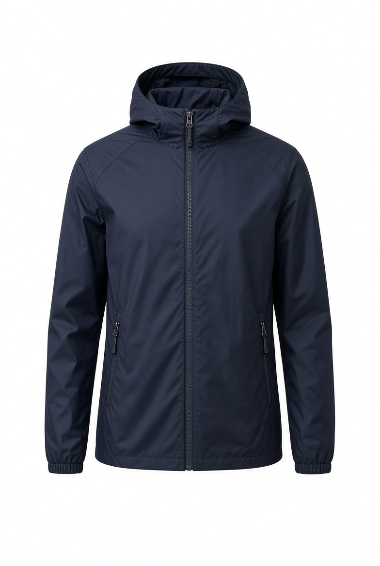 Example category image of Packable rain jacket; exact Amazon listing match is unverified