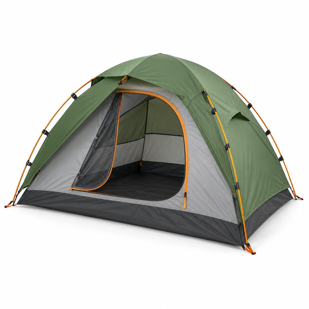 Example category image of Three-season camping tent; exact Amazon listing match is unverified